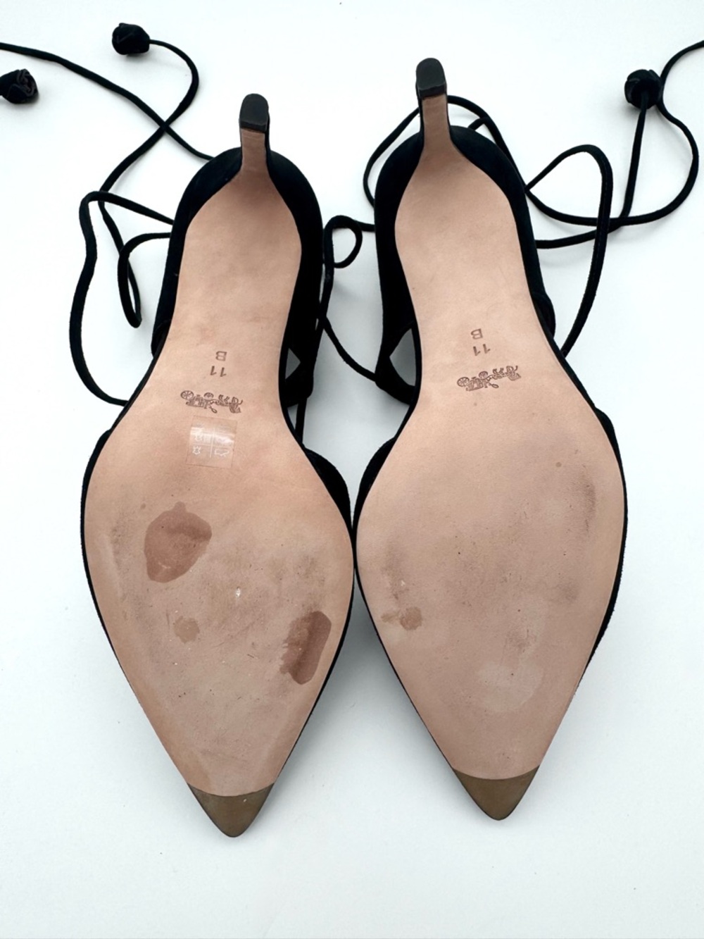 Coach Shae Lux Black Suede Heels - Picture 11 of 16